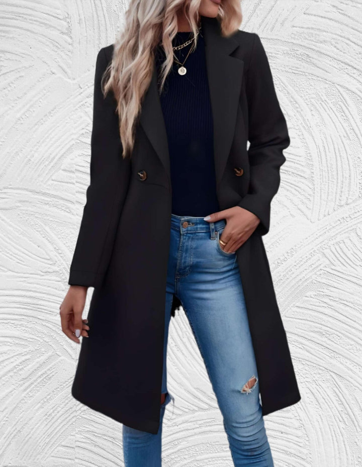 Drune | Zweireihiger Trenchcoat - Taillierte Passform - Leichtes Design - Herbst- und Frühlings-Essential