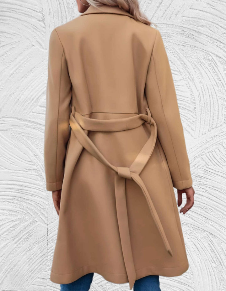 Drune | Zweireihiger Trenchcoat - Taillierte Passform - Leichtes Design - Herbst- und Frühlings-Essential