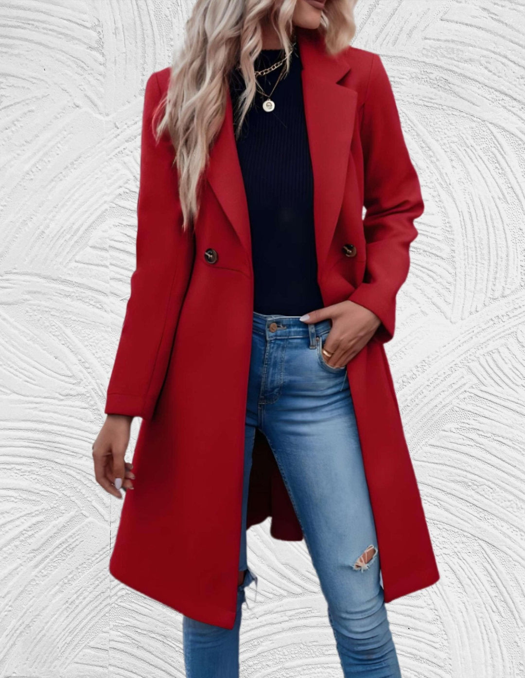 Drune | Zweireihiger Trenchcoat - Taillierte Passform - Leichtes Design - Herbst- und Frühlings-Essential
