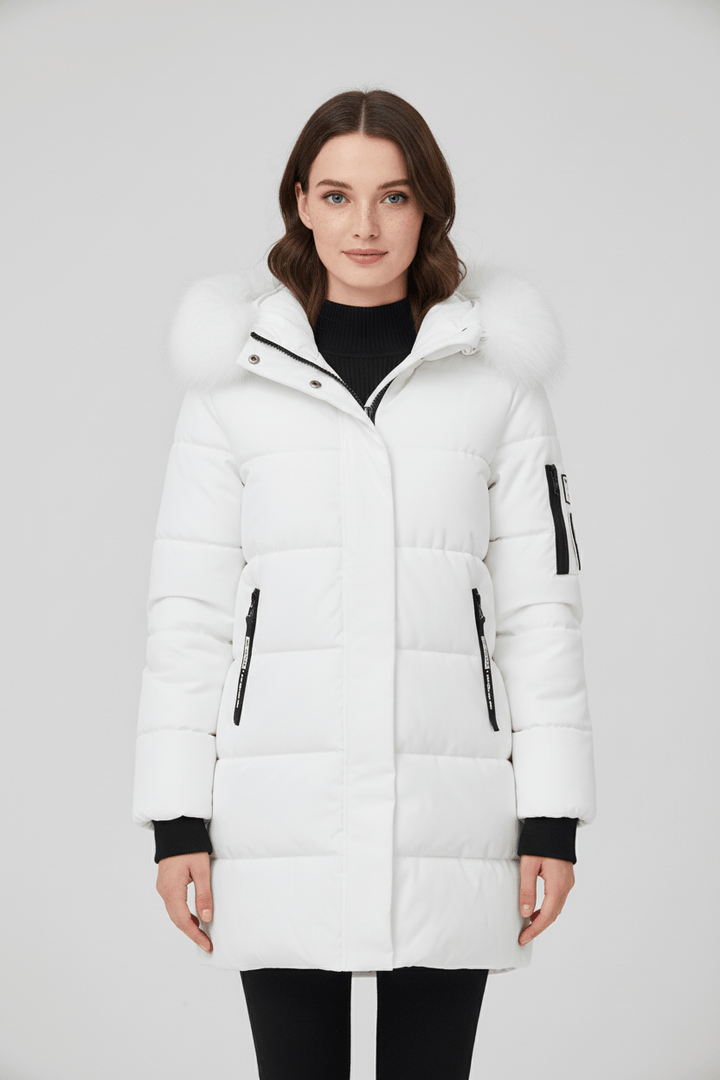 Drune | Winterjacke mit Parka-Kragen aus Kunstpelz