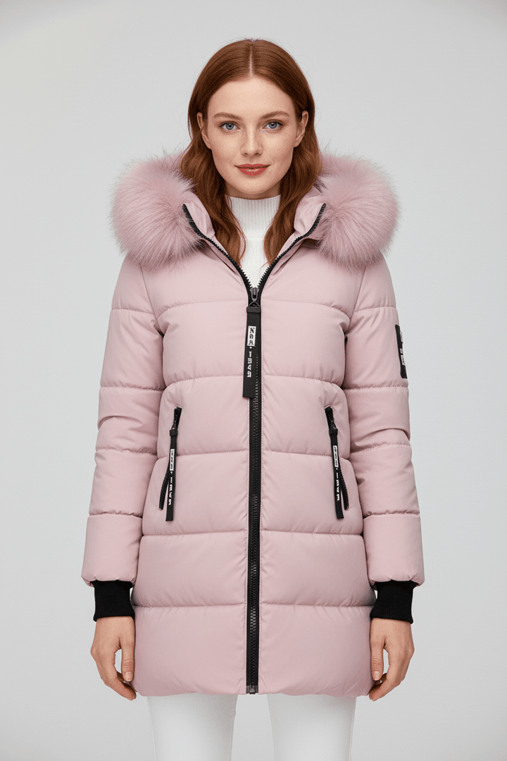 Drune | Winterjacke mit Parka-Kragen aus Kunstpelz
