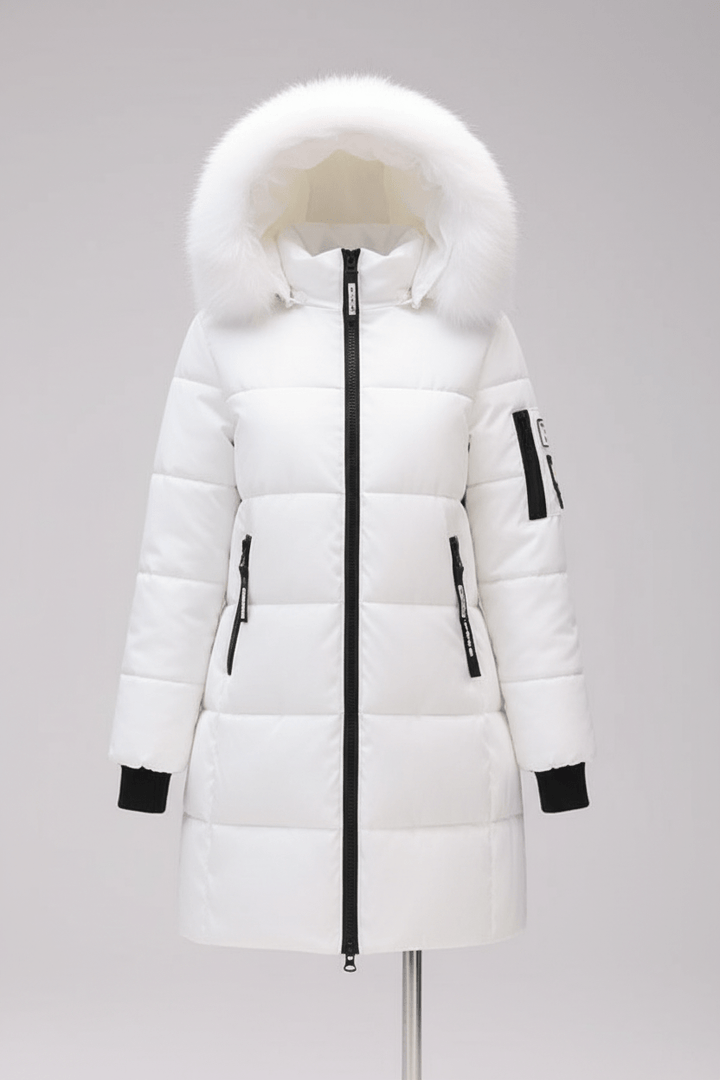 Drune | Winterjacke mit Parka-Kragen aus Kunstpelz