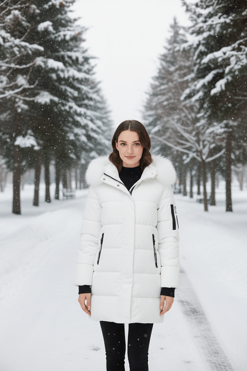 Drune | Winterjacke mit Parka-Kragen aus Kunstpelz