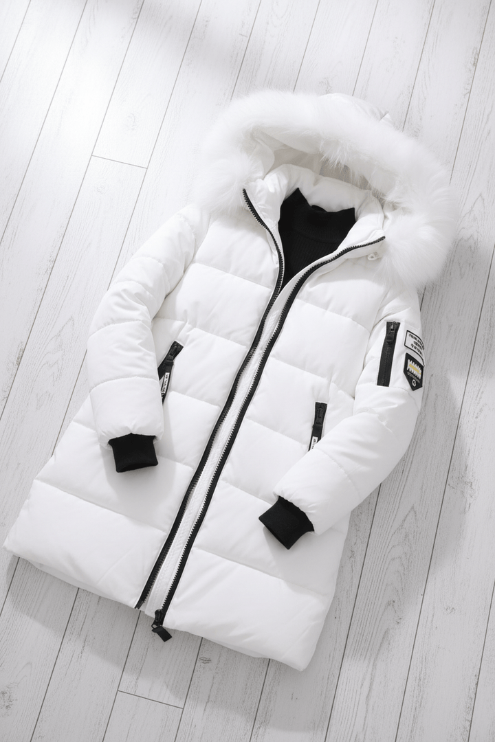 Drune | Winterjacke mit Parka-Kragen aus Kunstpelz