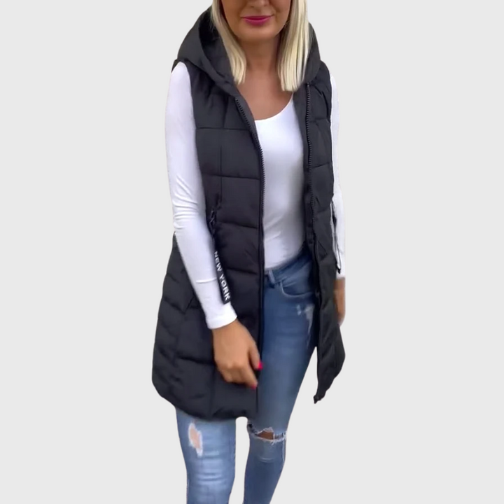 Drune | Damen Ärmellose Gepolsterte Winterjacke