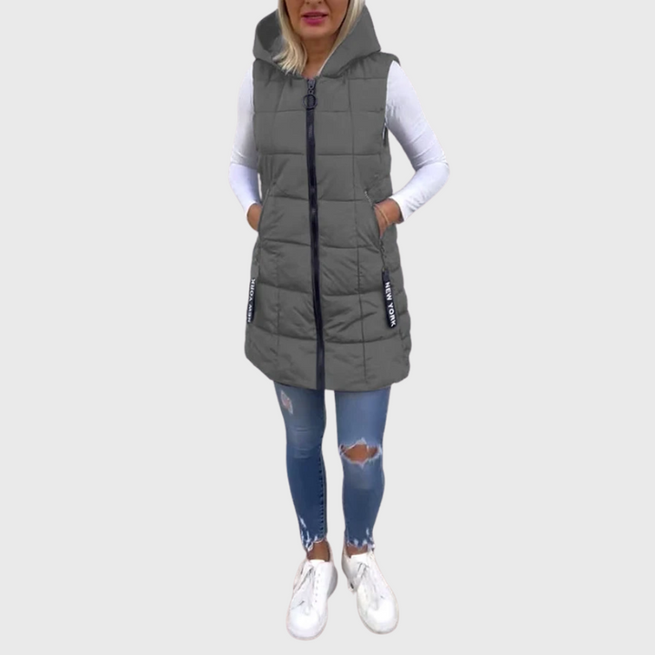 Drune | Damen Ärmellose Gepolsterte Winterjacke
