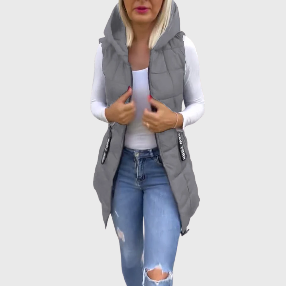 Drune | Damen Ärmellose Gepolsterte Winterjacke