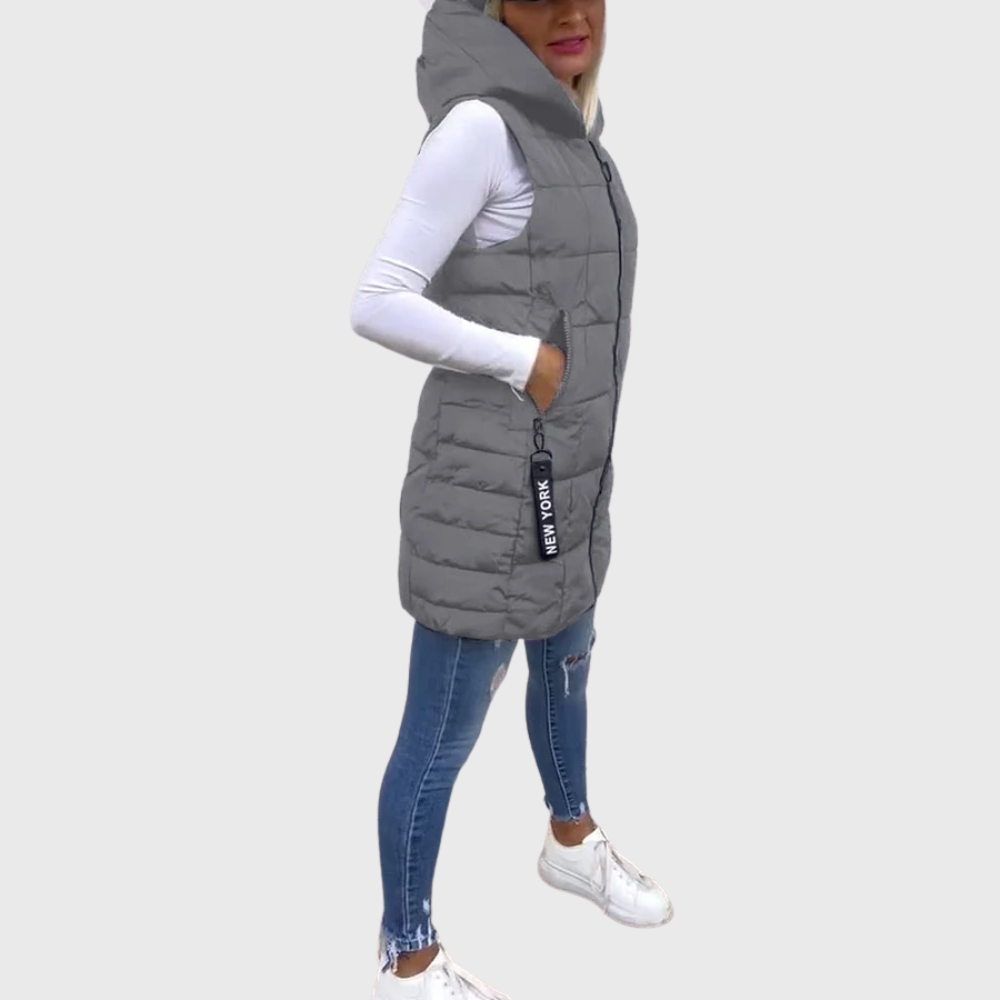 Drune | Damen Ärmellose Gepolsterte Winterjacke