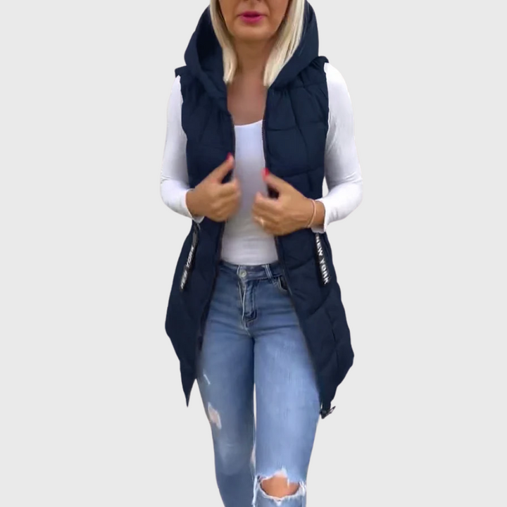 Drune | Damen Ärmellose Gepolsterte Winterjacke