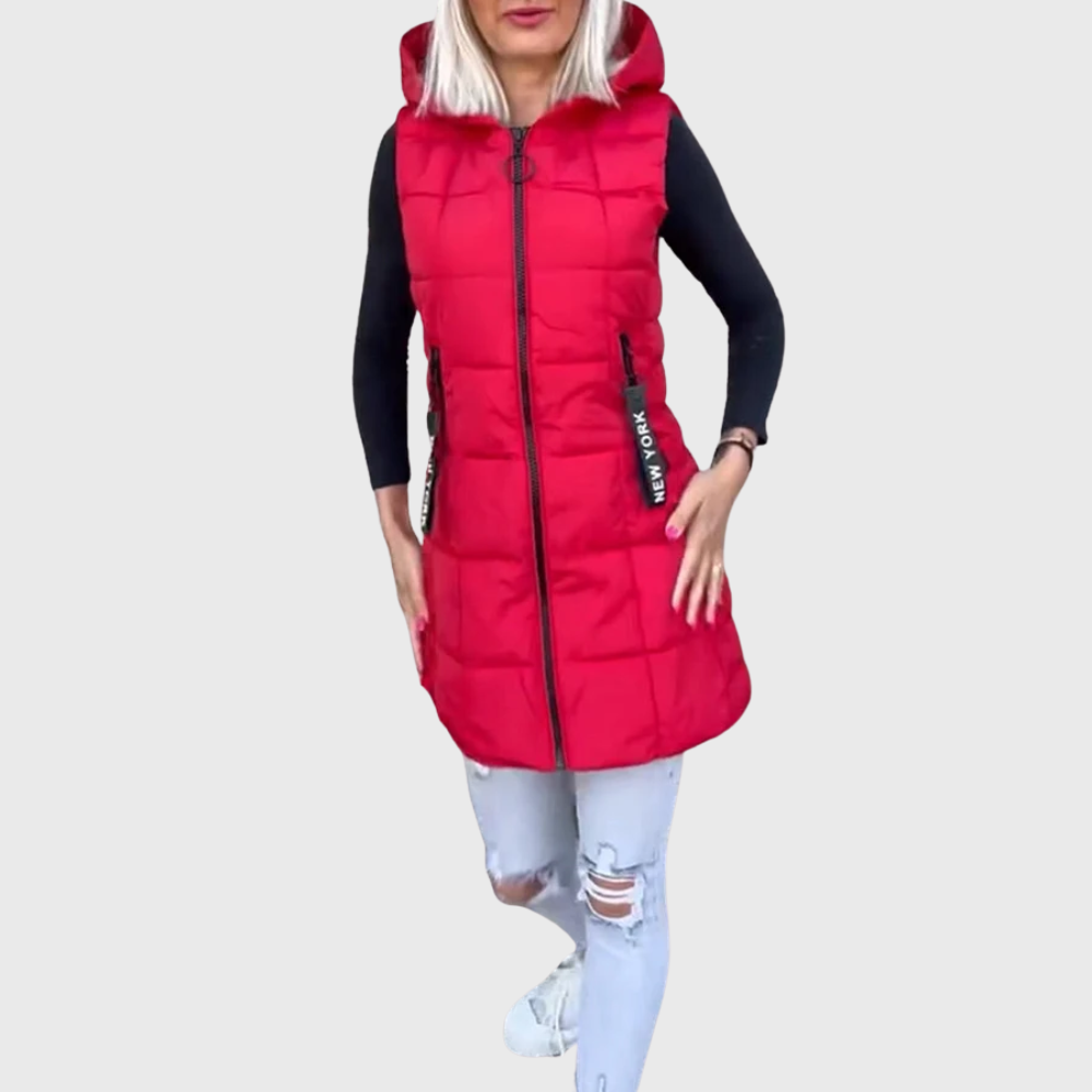 Drune | Damen Ärmellose Gepolsterte Winterjacke