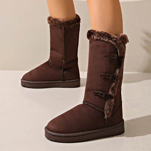 Drune | Winterboots mit kuscheligem Futter und Knopfdetails