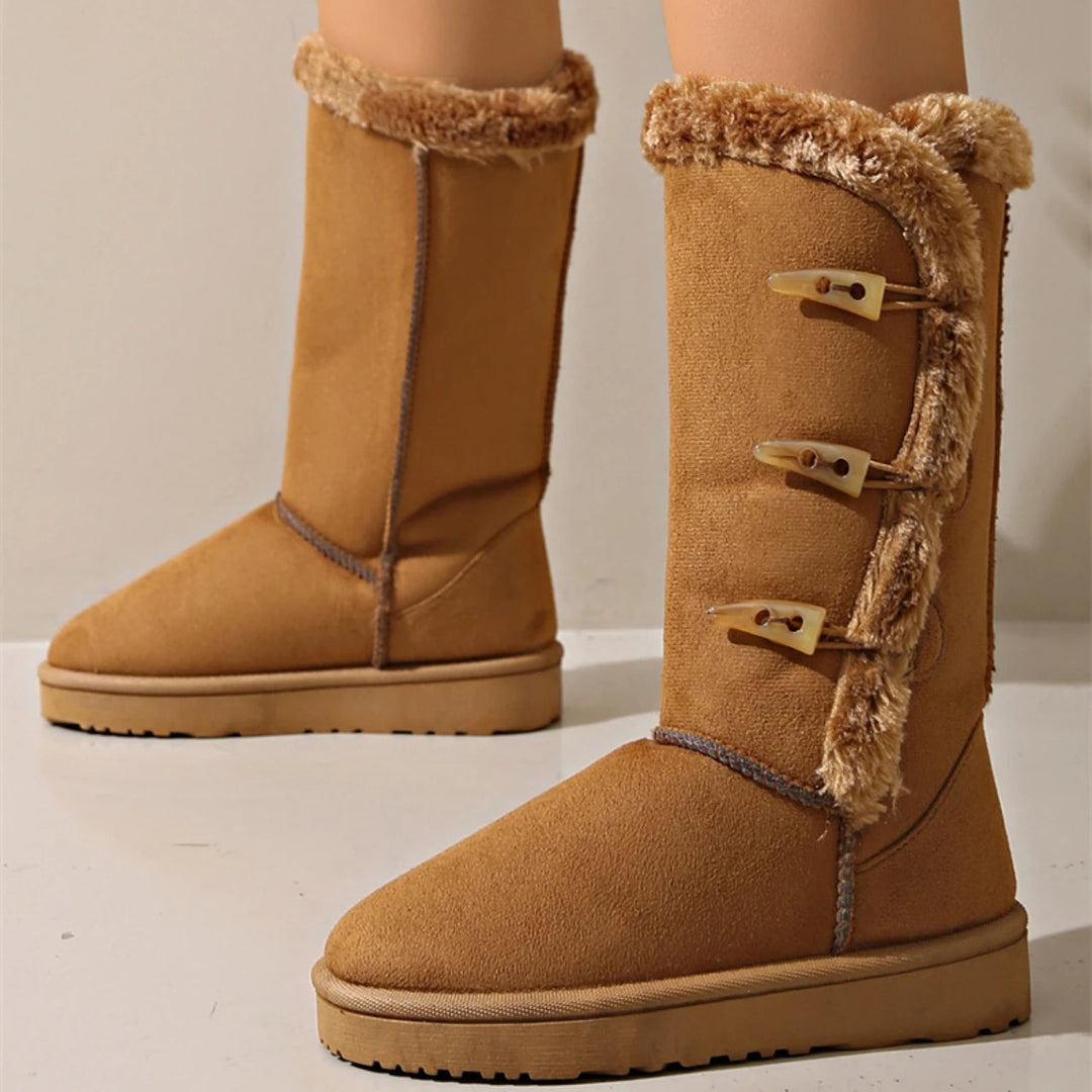 Drune | Winterboots mit kuscheligem Futter und Knopfdetails