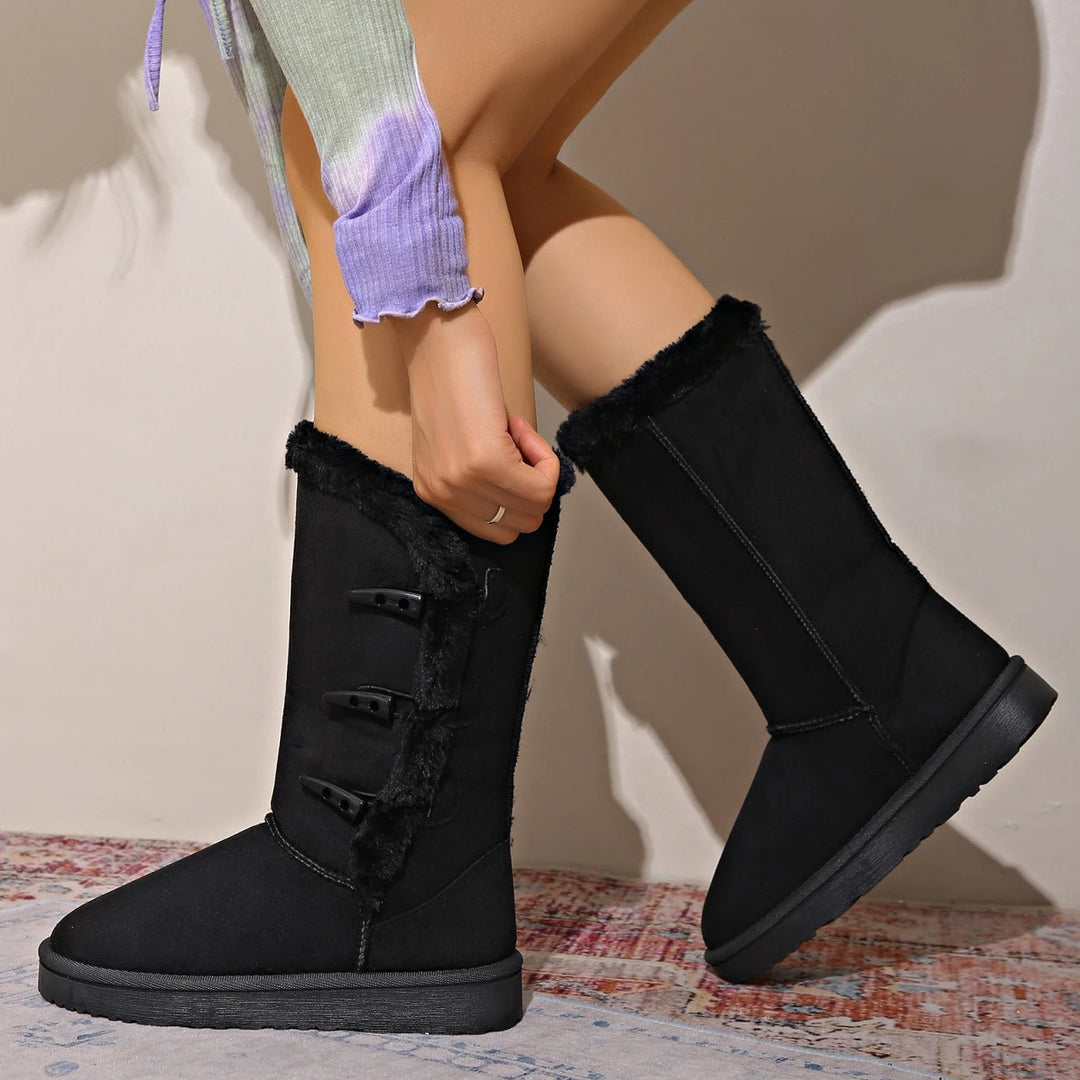 Drune | Winterboots mit kuscheligem Futter und Knopfdetails