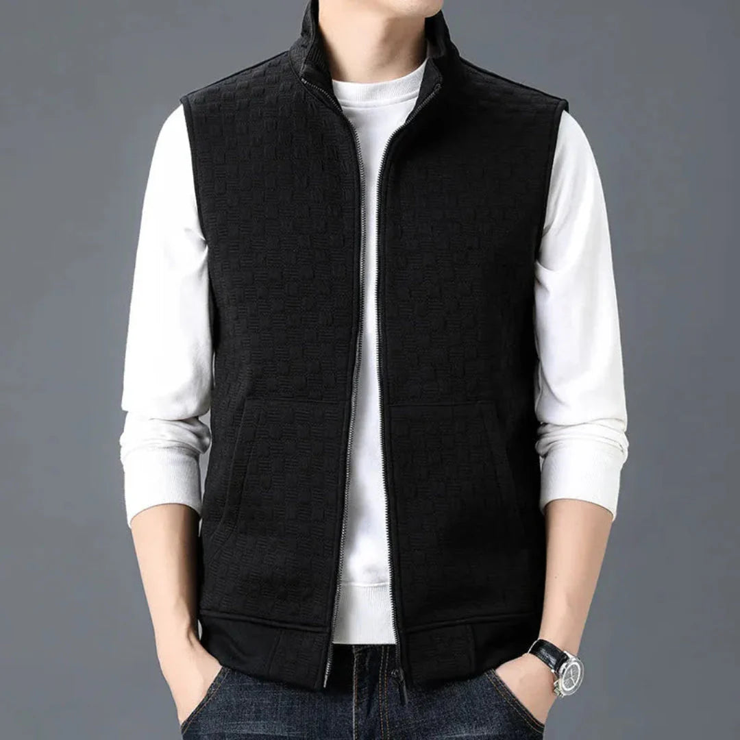 Drune | Baumwoll-Fleece-Strickweste