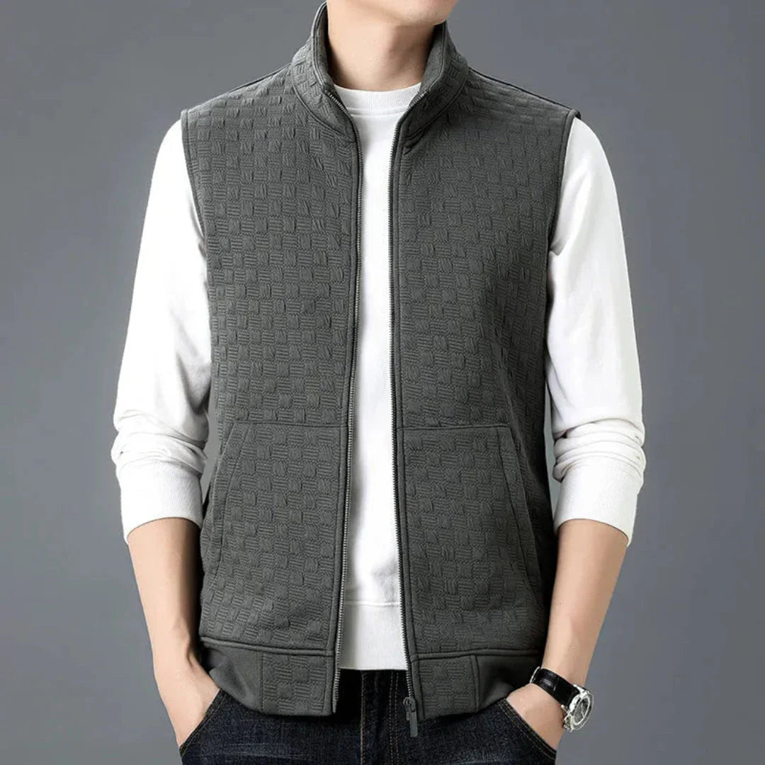 Drune | Baumwoll-Fleece-Strickweste