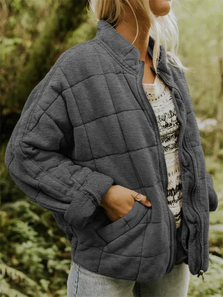 Drune | lockere Jacke aus dickem Baumwollstoff
