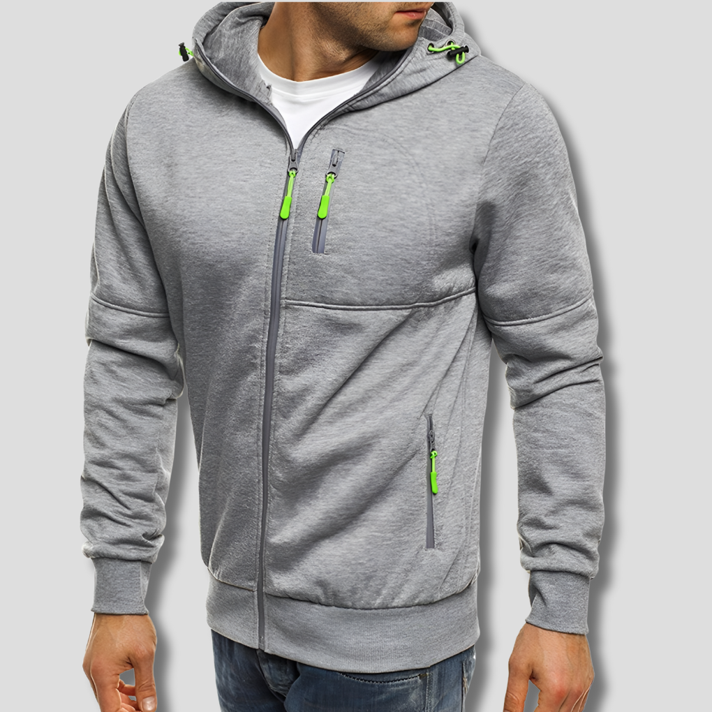 Drune | Warmer Hoodie mit Reißverschluss für Herren