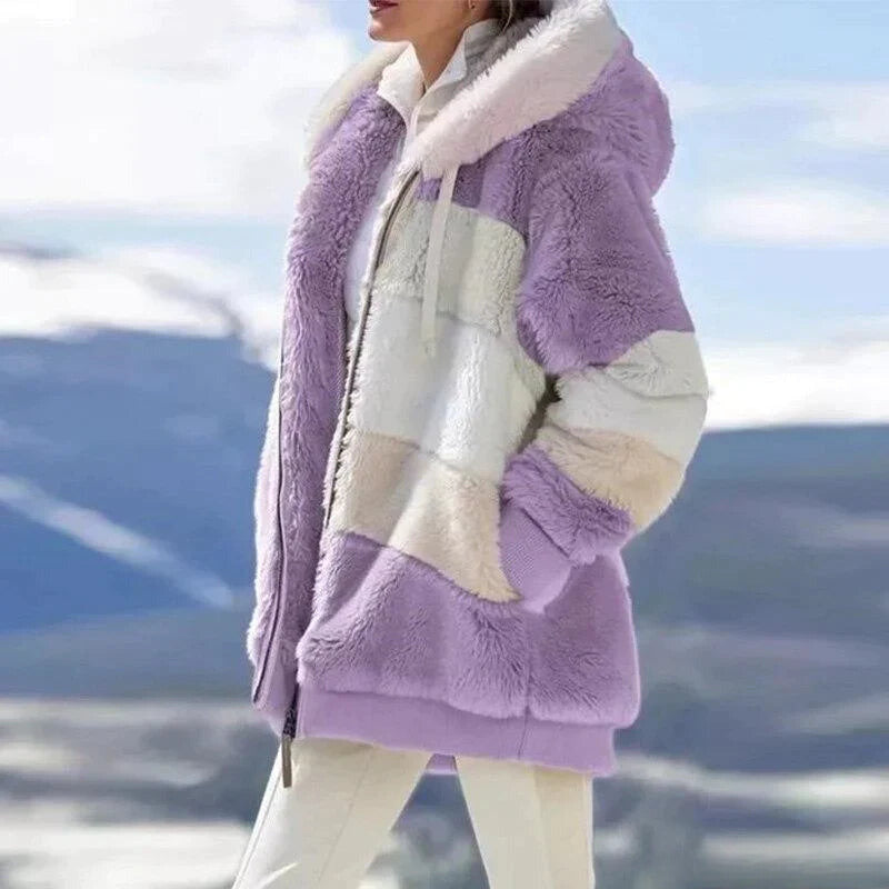 Drune | 2024 Bequeme Tweedjacke mit Kapuze und gefüttertem Wollfleece