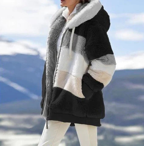Drune | 2024 Bequeme Tweedjacke mit Kapuze und gefüttertem Wollfleece