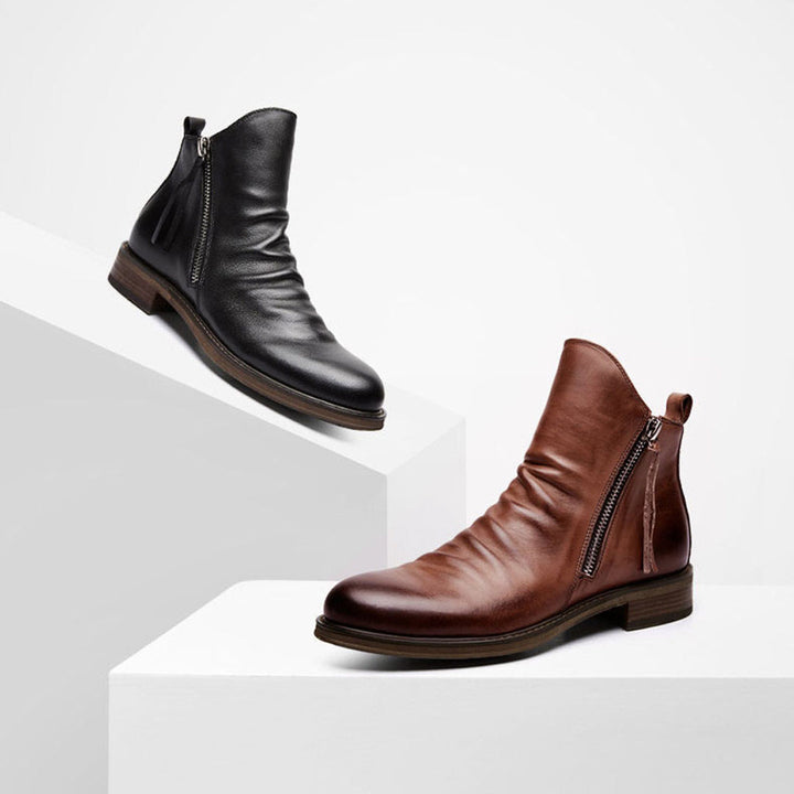 Drune - Lässige Herbst Stilvolle Stiefel mit Reißverschluss für Männer
