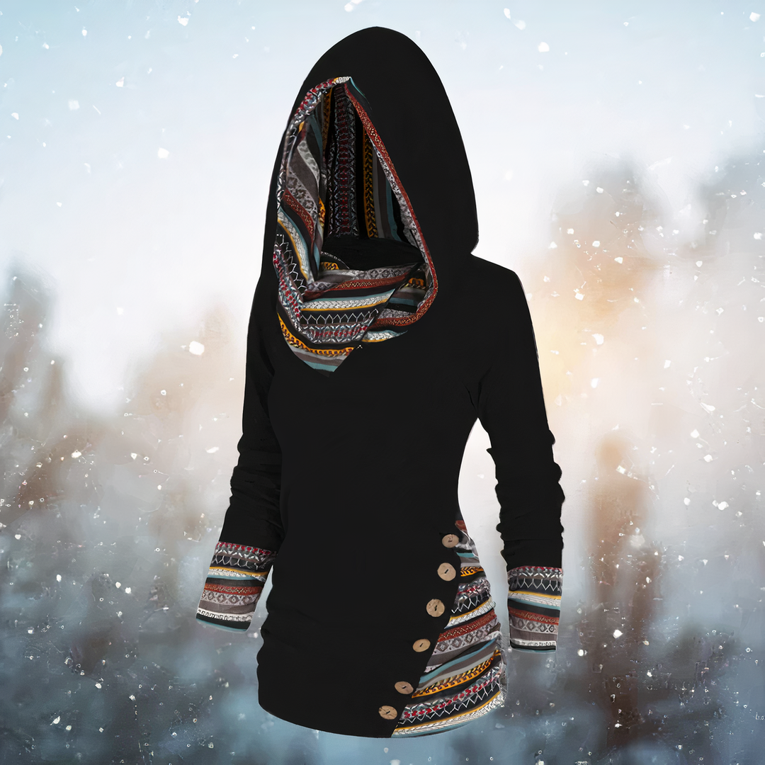 Drune | Stilvoller Tribal Hoodie für Damen