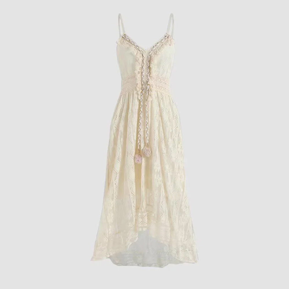 Drune | einfarbiges Sommerkleid aus Spitze