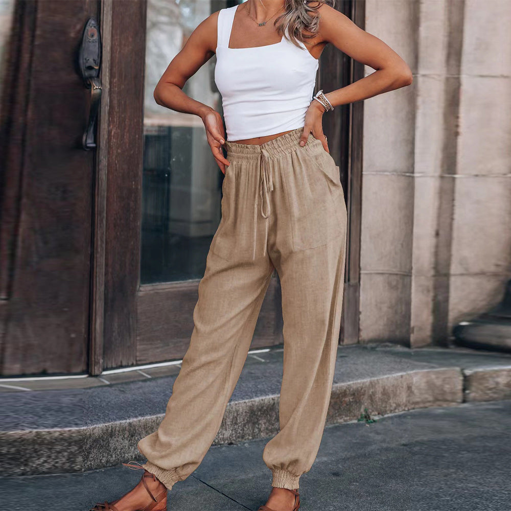 Drune | elegante Damenhose mit Spitzenbein