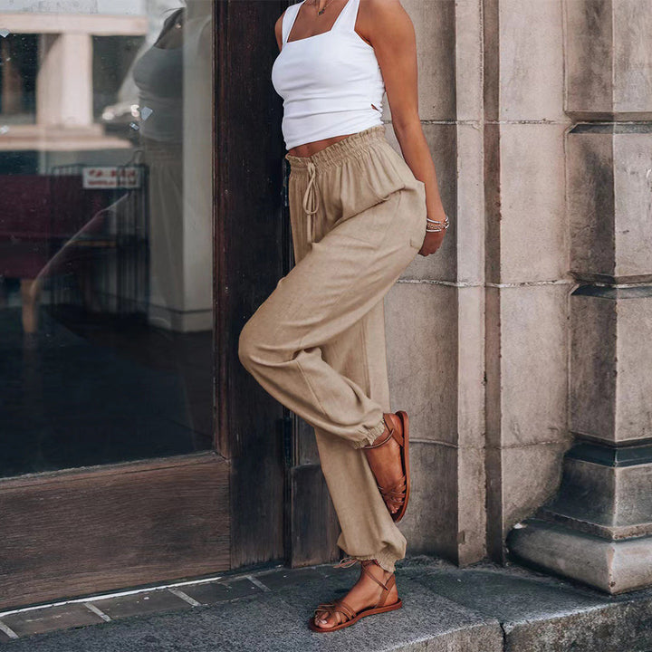 Drune | elegante Damenhose mit Spitzenbein