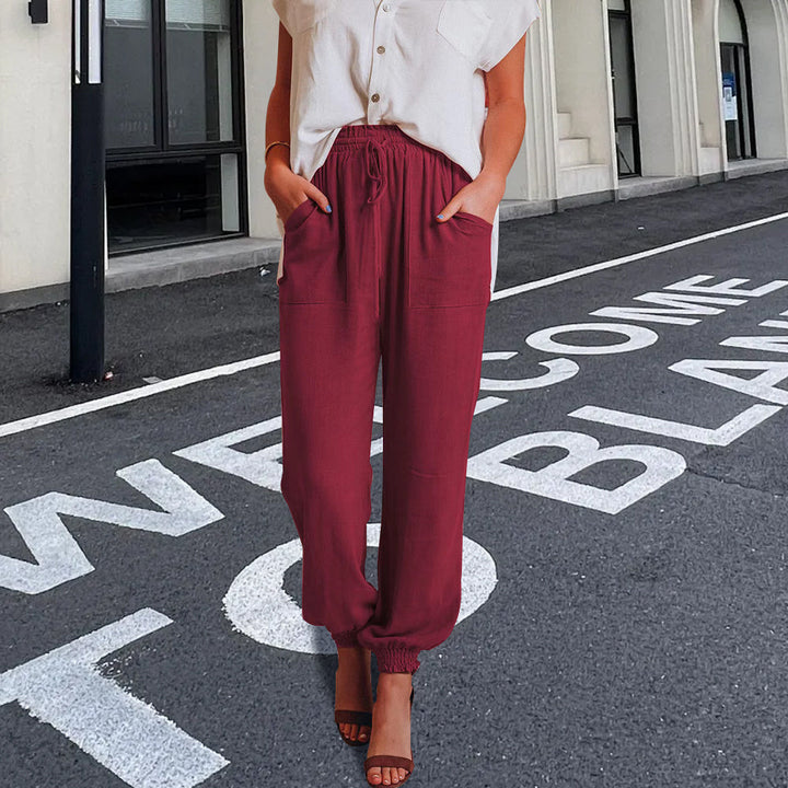 Drune | elegante Damenhose mit Spitzenbein