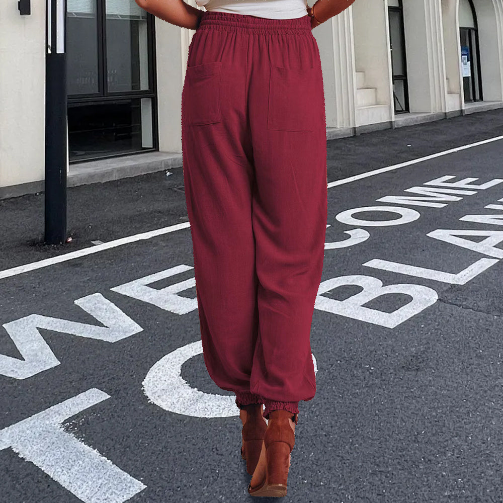 Drune | elegante Damenhose mit Spitzenbein