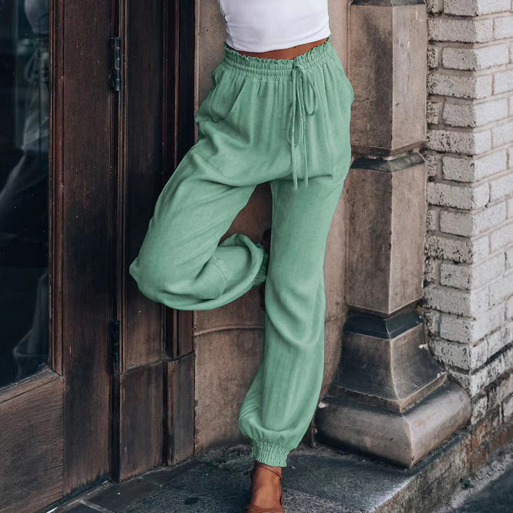 Drune | elegante Damenhose mit Spitzenbein