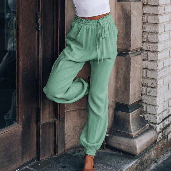 Drune | elegante Damenhose mit Spitzenbein