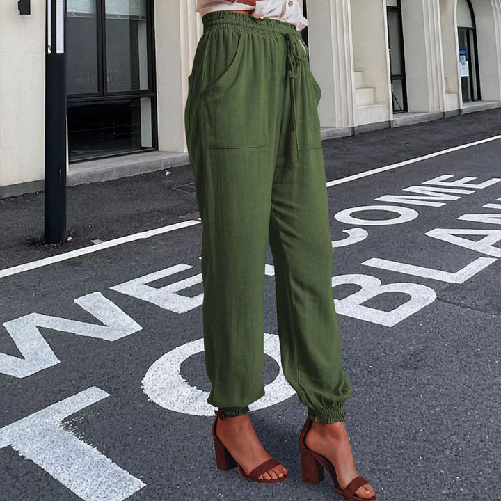 Drune | elegante Damenhose mit Spitzenbein