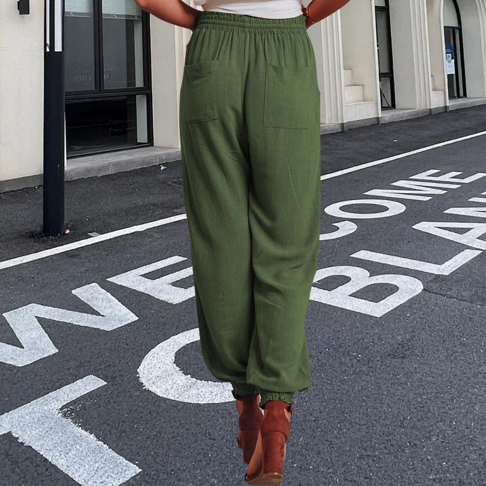 Drune | elegante Damenhose mit Spitzenbein