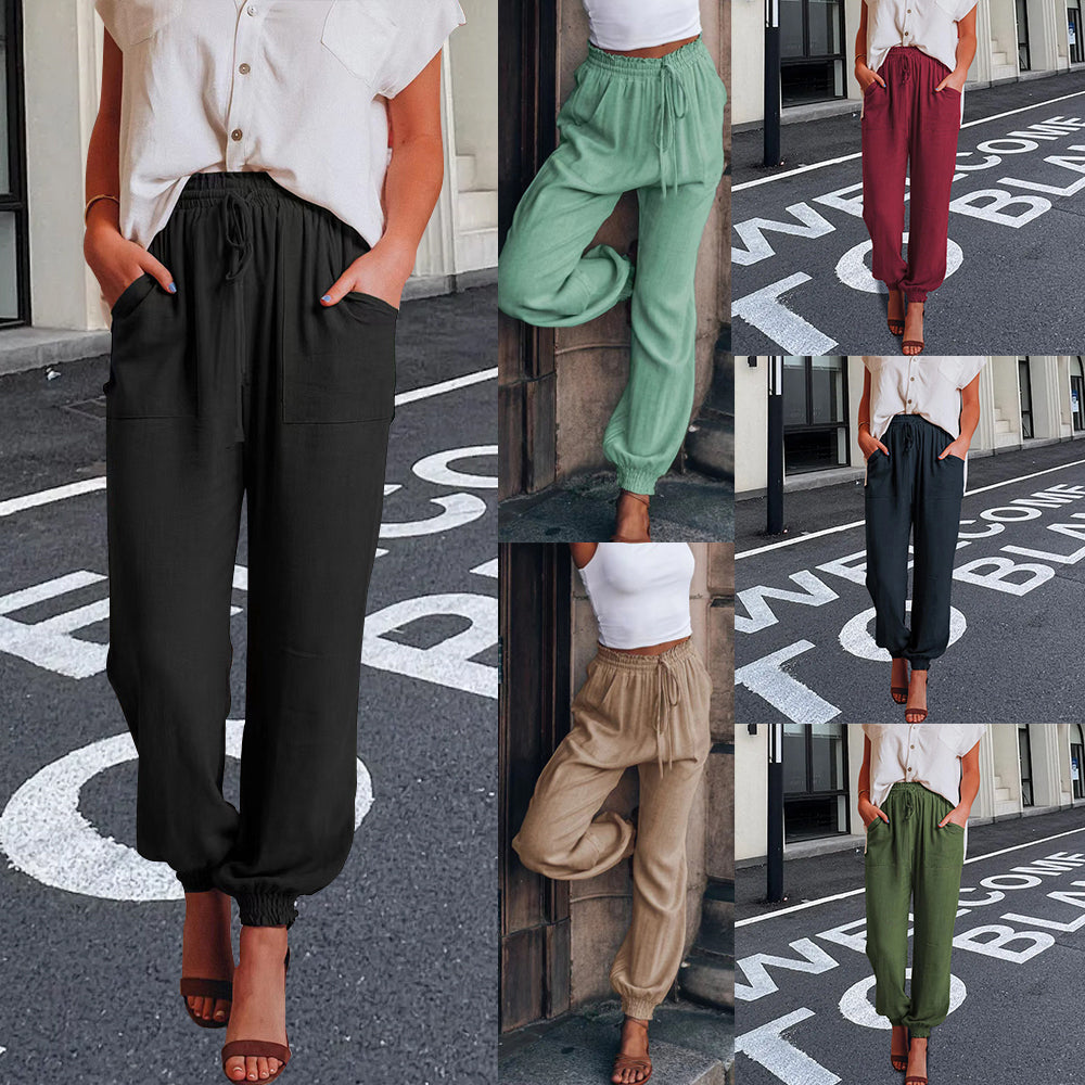Drune | elegante Damenhose mit Spitzenbein
