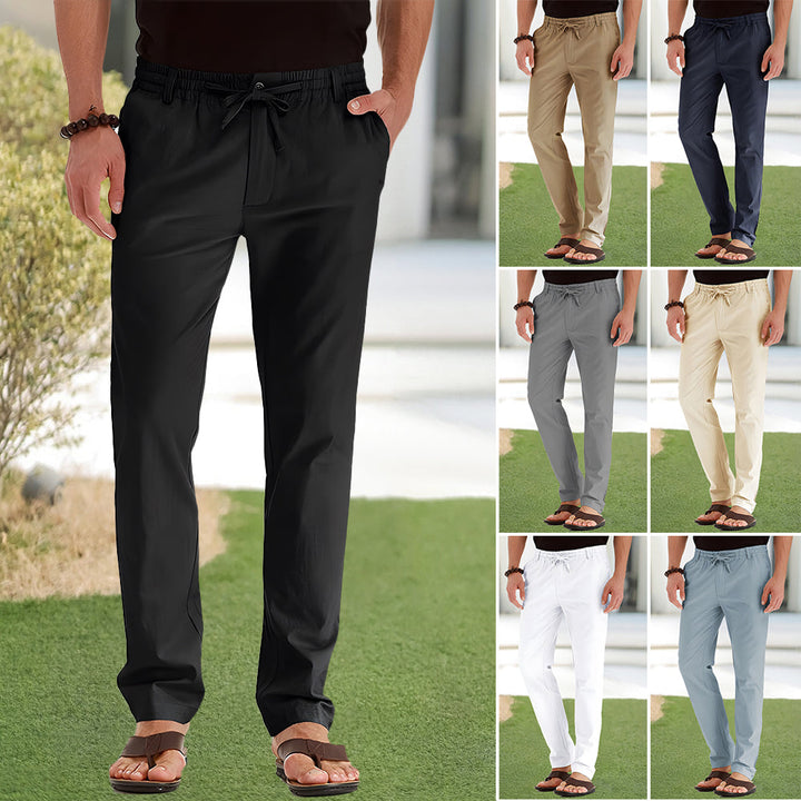 Drune | Casual-Herrenhose aus Baumwolle mit elastischem Bund