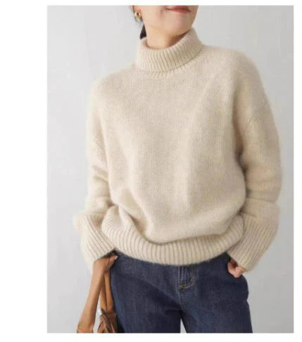 Drune | Amelia Cashmere Rollkragenoberteil Luxuriös Schwarz oder Weiß