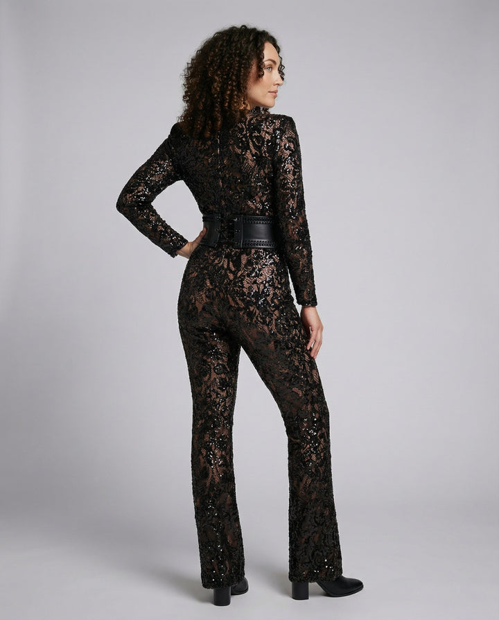 Eleganter Spitzen Overall Damen | Drune