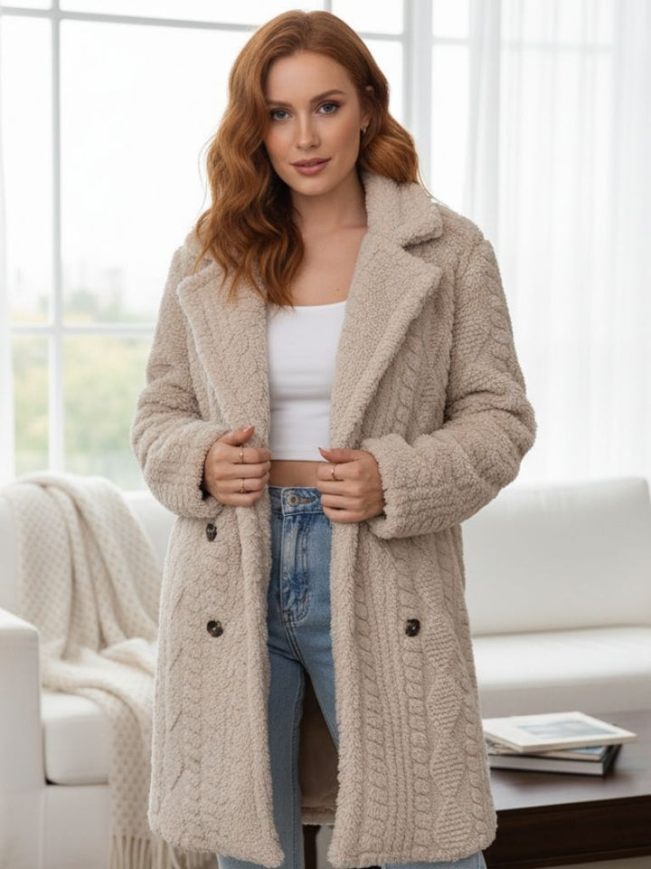 Drune | Thermo-Mantel für Damen weich und glatt mit langen Ärmeln und elegant