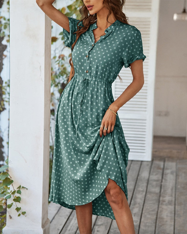 Drune | Polka Dot Midi Kleid