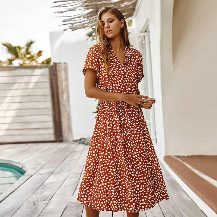 Drune | Polka Dot Midi Kleid