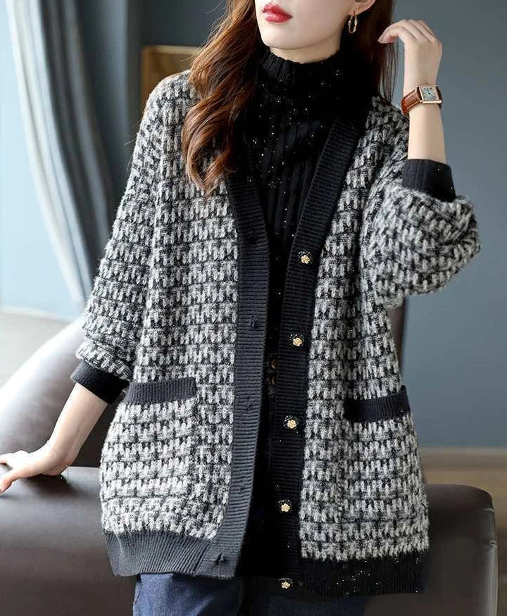 Drune | Damen Cardigan mit Klassischem Strickmuster