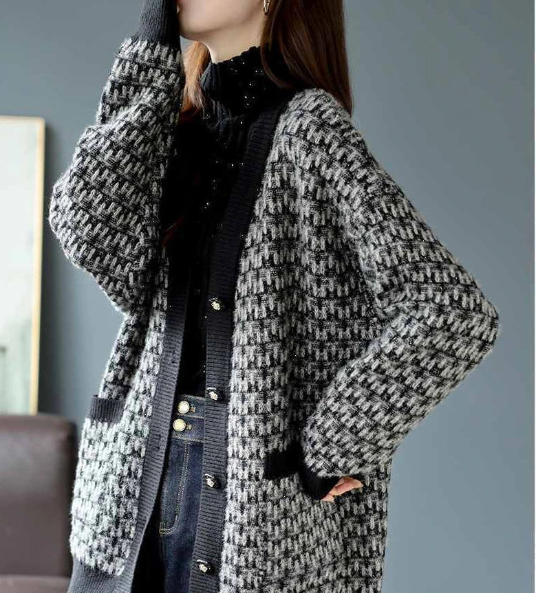 Drune | Damen Cardigan mit Klassischem Strickmuster
