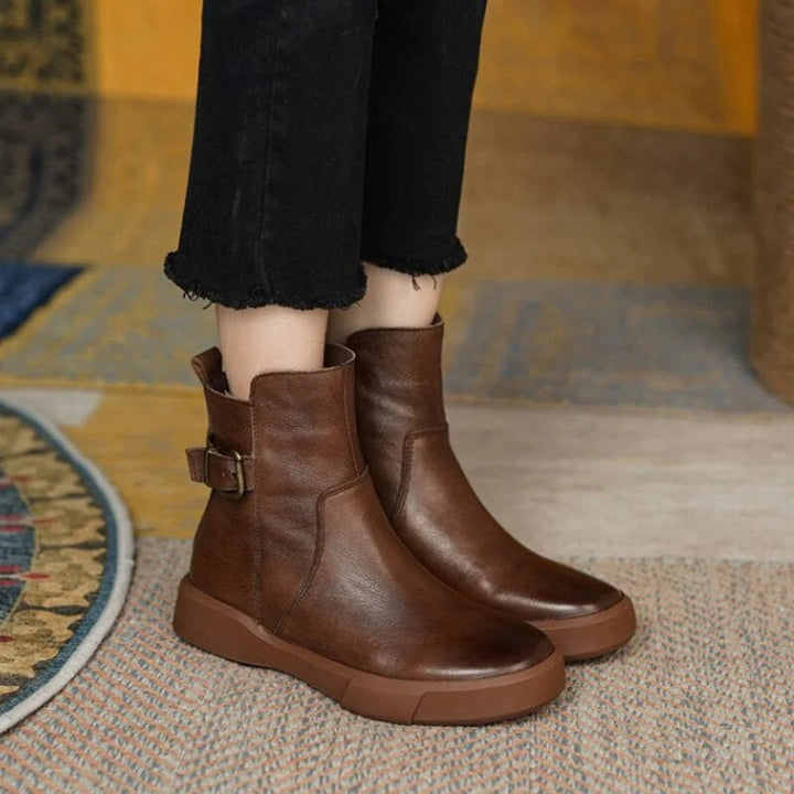 Drune | Stiefeletten für Frauen, seitliche Schnalle - Komfort Fit