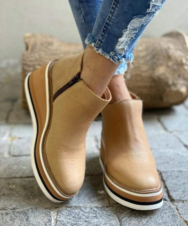 Drune | Ankle Boots für Damen - Bequeme Plateausohle