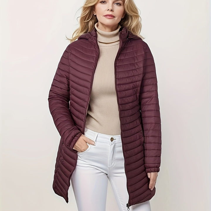 Drune | Stylische gestreifte Steppjacke