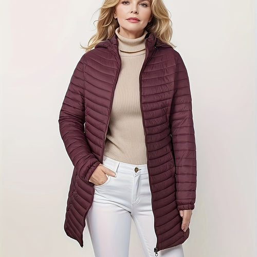 Drune | Stylische gestreifte Steppjacke