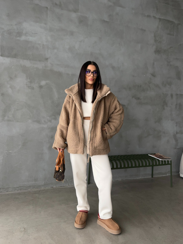 Drune | Oversized Sherpa-Fleece-Jacke Ultraweich und stilvoll für kaltes Wetter