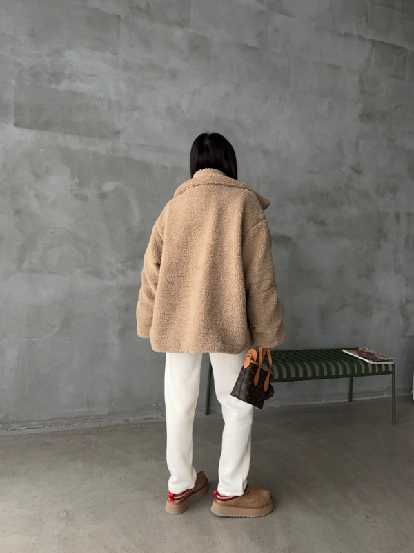 Drune | Oversized Sherpa-Fleece-Jacke Ultraweich und stilvoll für kaltes Wetter
