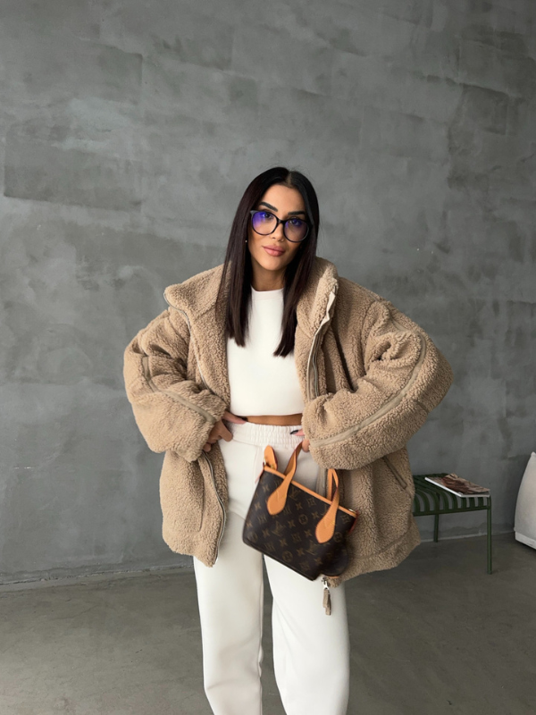 Drune | Oversized Sherpa-Fleece-Jacke Ultraweich und stilvoll für kaltes Wetter